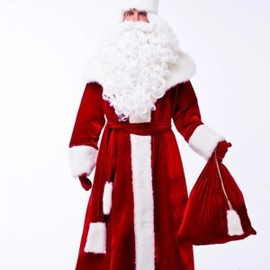 Luxury Santa Claus / Ded Moroz Costume Full Set L‑XXL European Made